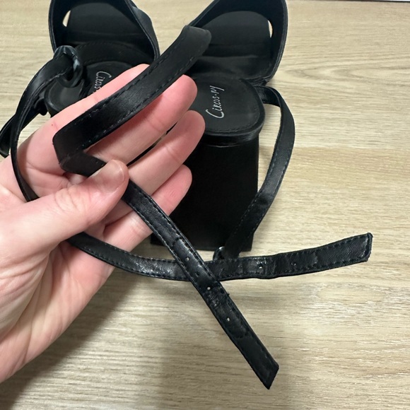 Circus NY by Sam Edelman Y2K Black Women's Platform heels w ankle straps - Picture 4 of 6